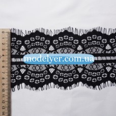 Французское кружево 10 см (черный)